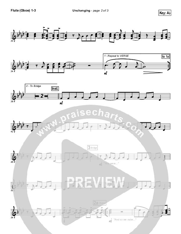 Unchanging Flute/Oboe 1/2/3 (Chris Tomlin)