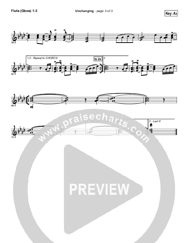 Unchanging Flute/Oboe 1/2/3 (Chris Tomlin)