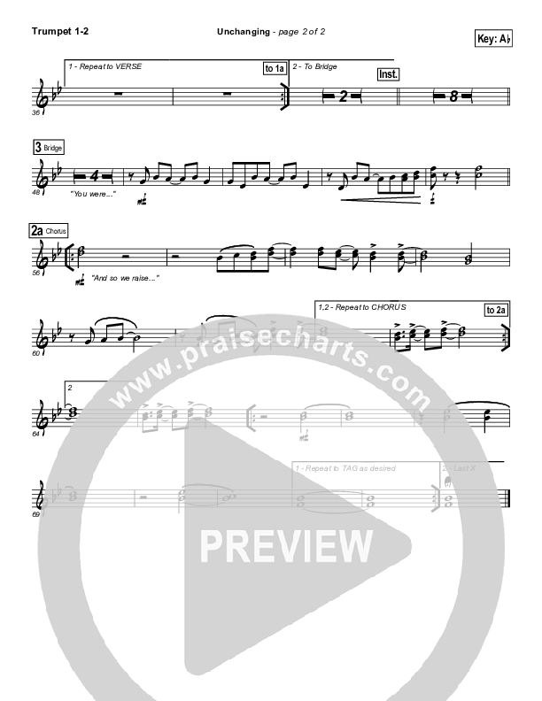 Unchanging Trumpet 1,2 (Chris Tomlin)
