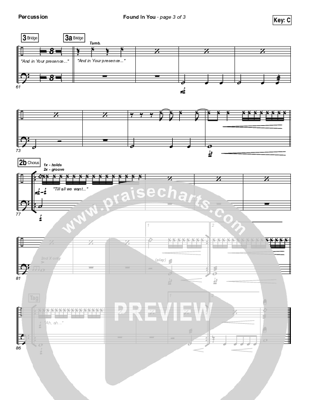 Found In You Percussion (Vertical Worship)