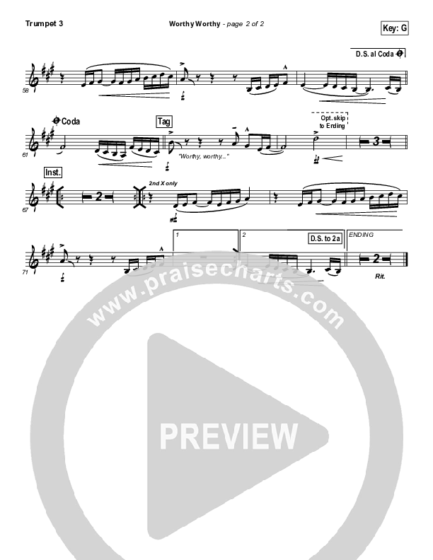 Worthy Worthy Trumpet 3 (Vertical Worship)