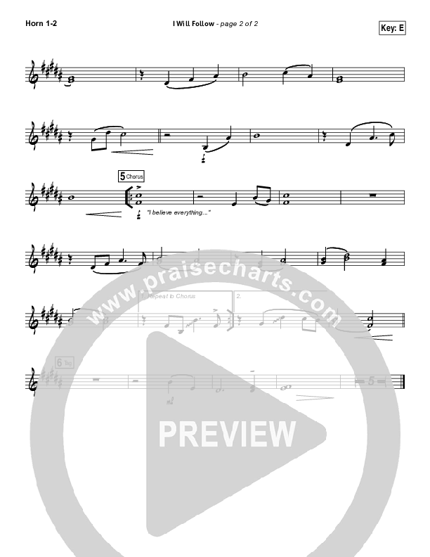 I Will Follow Brass Pack (Vertical Worship)