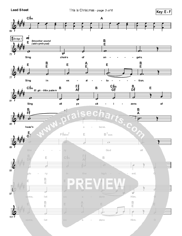 This Is Christmas Lead Sheet (Travis Cottrell)