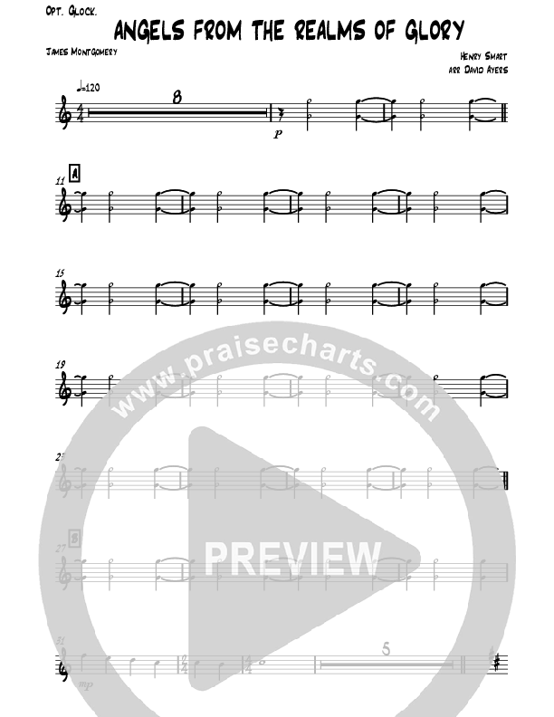 Angels From The Realms Of Glory (Instrumental) Glockenspiel (David Ayers)