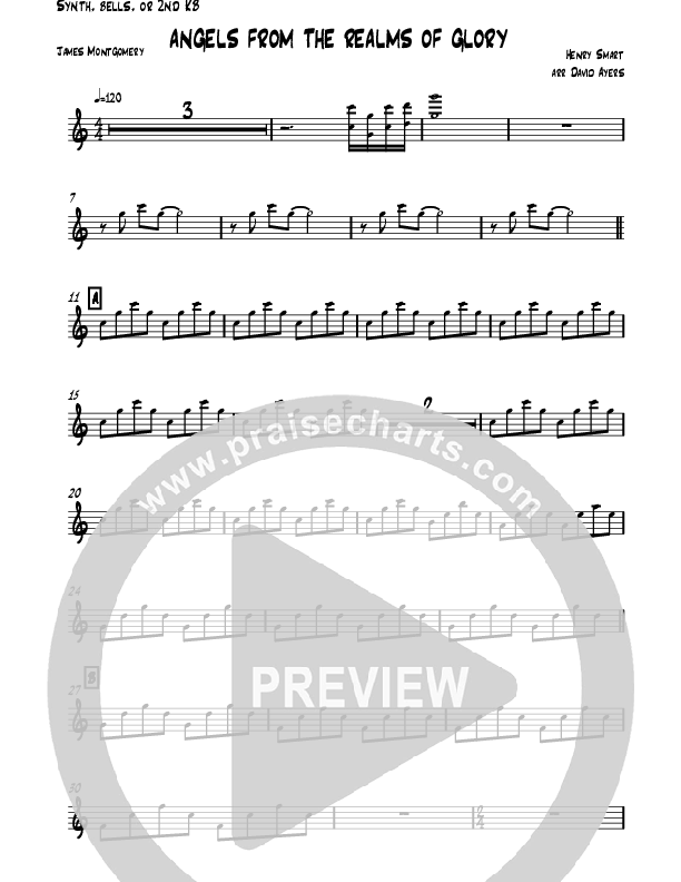 Angels From The Realms Of Glory (Instrumental) Synth (David Ayers)