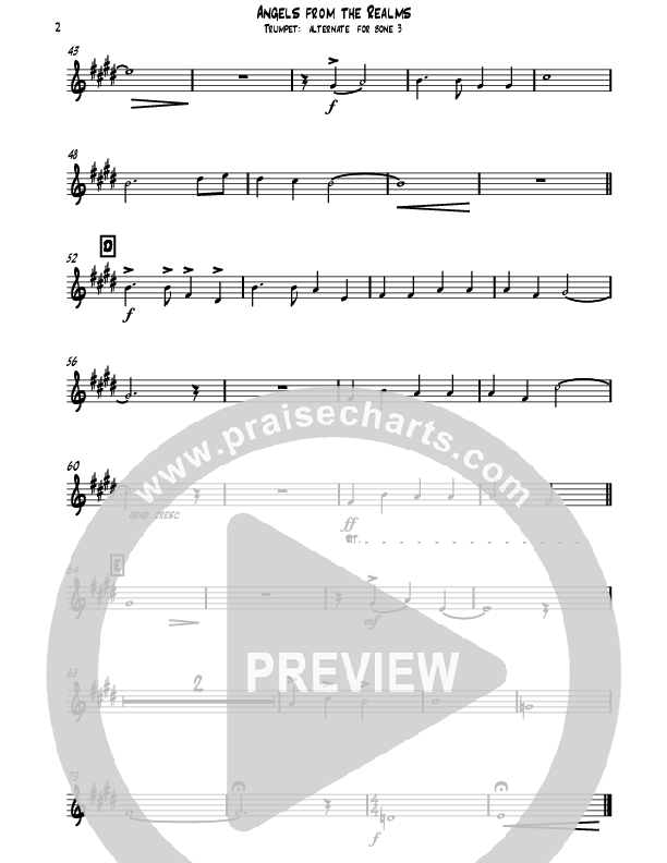 Angels From The Realms Of Glory (Instrumental) Trumpet (David Ayers)