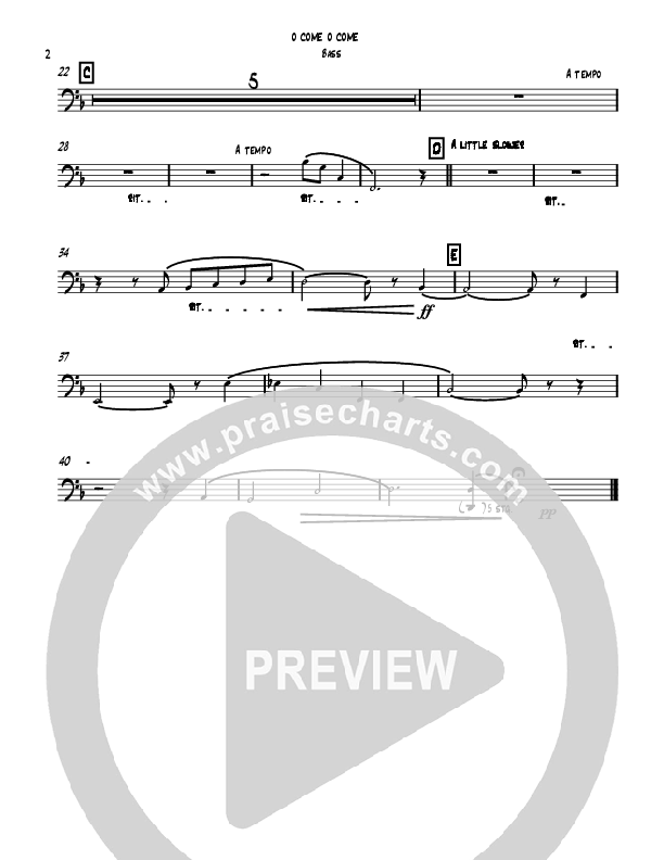 O Come O Come Emmanuel (Instrumental) Double Bass (David Ayers)