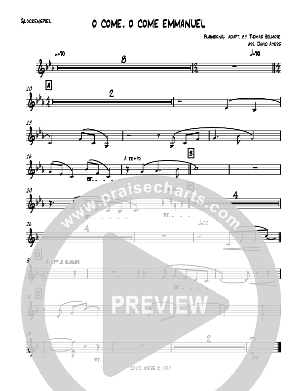 O Come O Come Emmanuel (Instrumental) Glockenspiel (David Ayers)