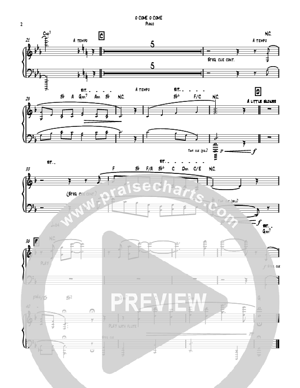 O Come O Come Emmanuel (Instrumental) Piano Sheet (David Ayers)