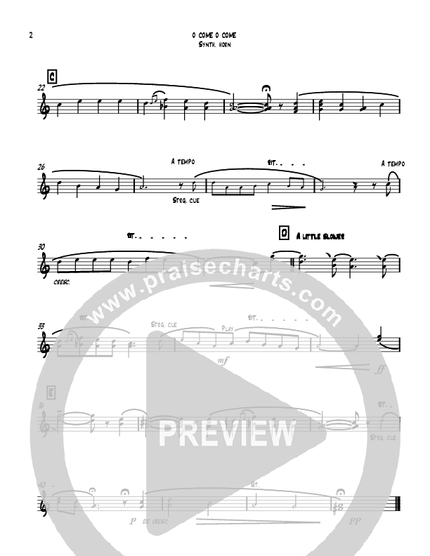 O Come O Come Emmanuel (Instrumental) Synth Brass (David Ayers)