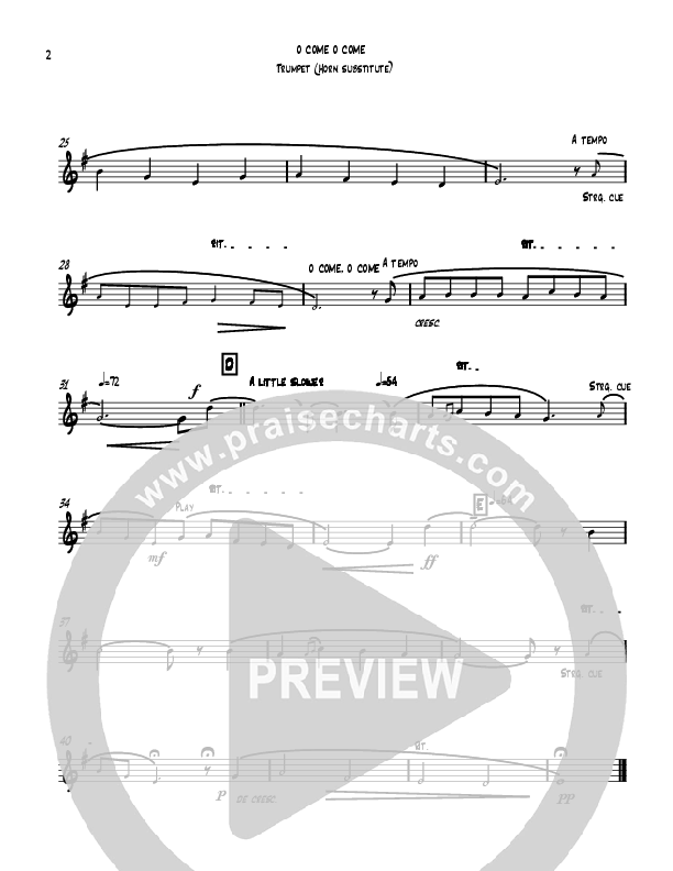 O Come O Come Emmanuel (Instrumental) Trumpet (David Ayers)