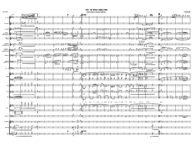 Hark The Herald Angels Sing (Instrumental) Conductor's Score (David Ayers)