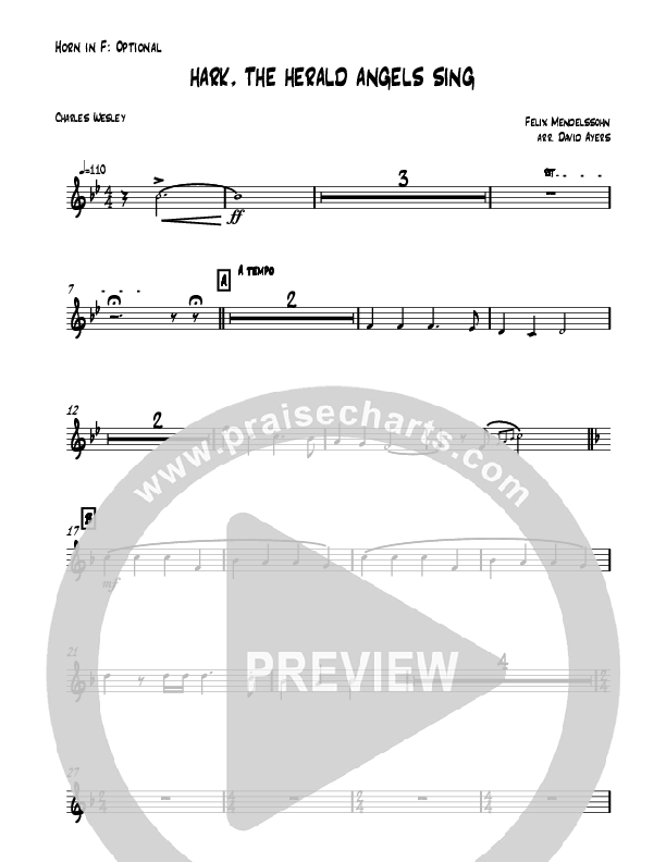 Hark The Herald Angels Sing (Instrumental) French Horn (David Ayers)