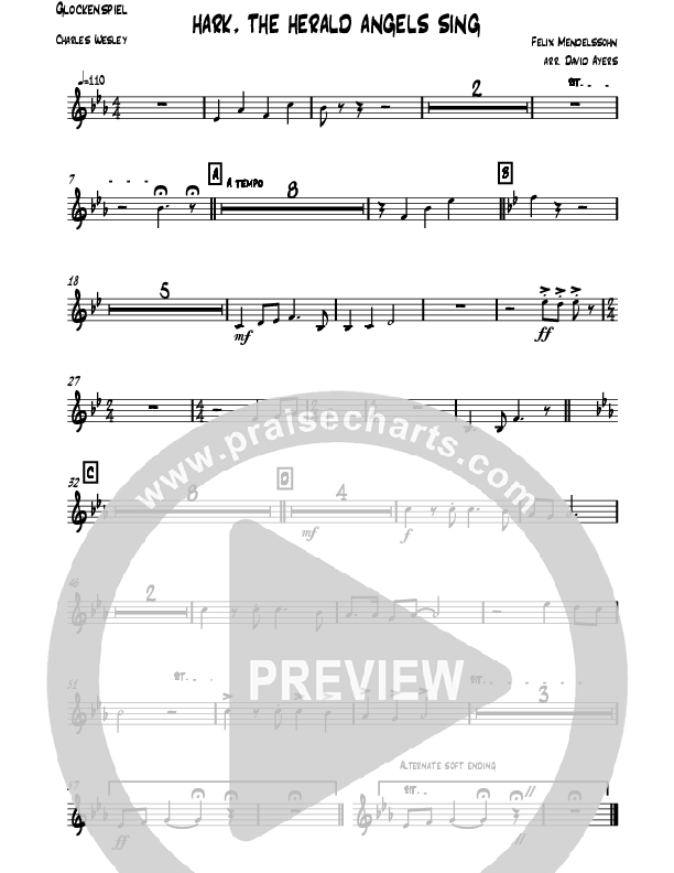 Hark The Herald Angels Sing (Instrumental) Glockenspiel (David Ayers)