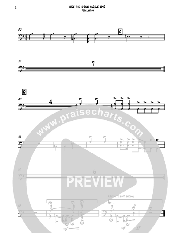 Hark The Herald Angels Sing (Instrumental) Percussion (David Ayers)