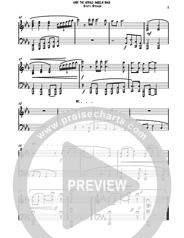 Hark The Herald Angels Sing (Instrumental) Synth Strings (David Ayers)