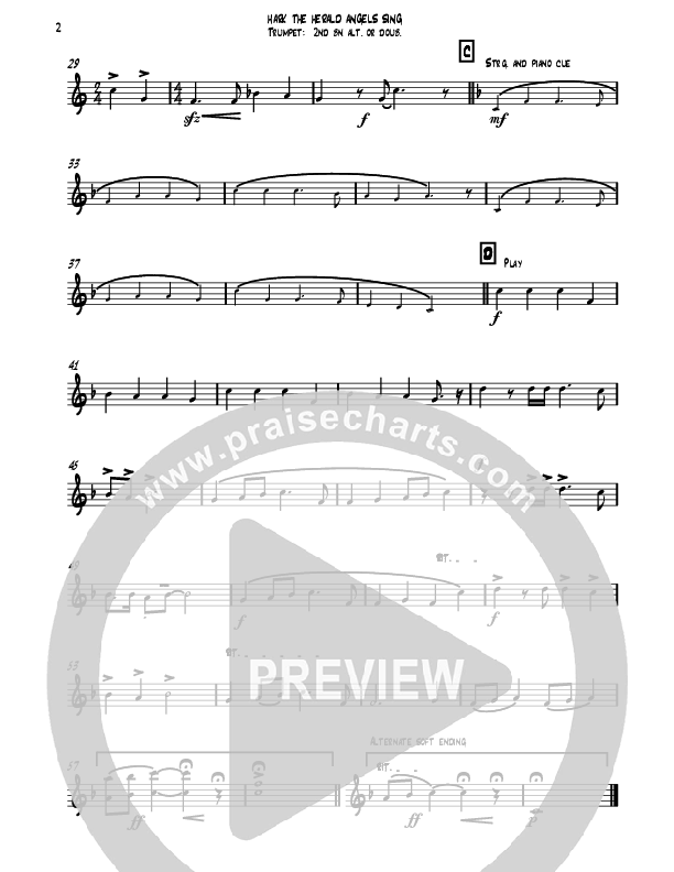 Hark The Herald Angels Sing (Instrumental) Trumpet (David Ayers)