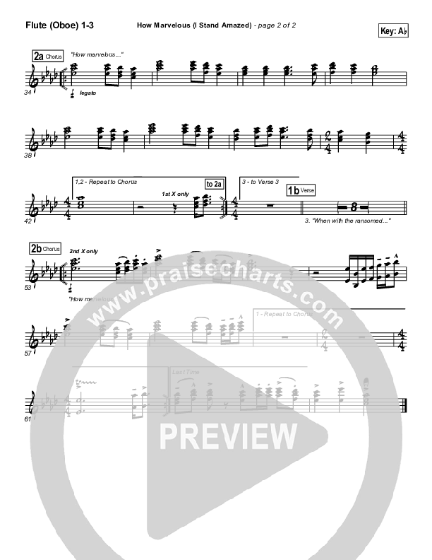 How Marvelous (I Stand Amazed) Wind Pack (Chris Tomlin / Passion)