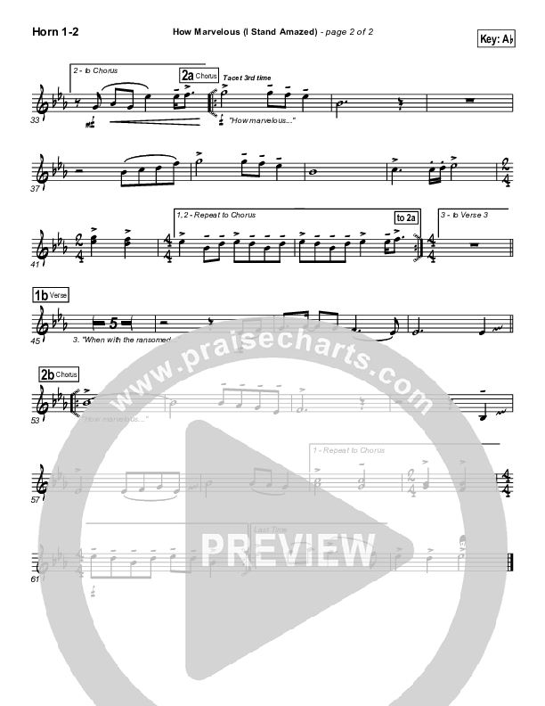 How Marvelous (I Stand Amazed) Brass Pack (Chris Tomlin / Passion)