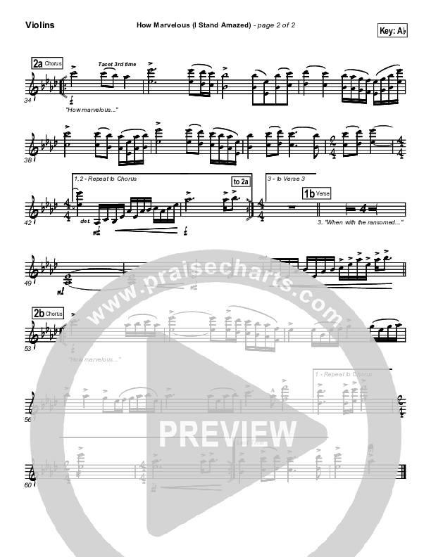 How Marvelous (I Stand Amazed) Violins (Chris Tomlin / Passion)
