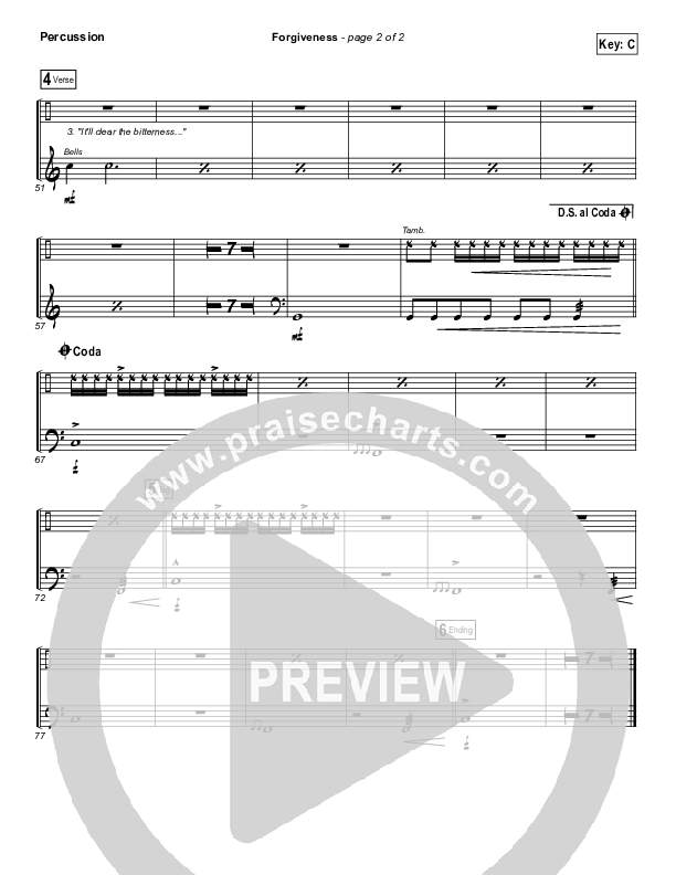 Forgiveness Percussion (Matthew West)