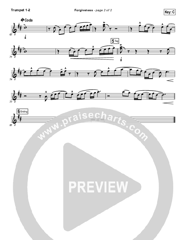Forgiveness Trumpet 1,2 (Matthew West)