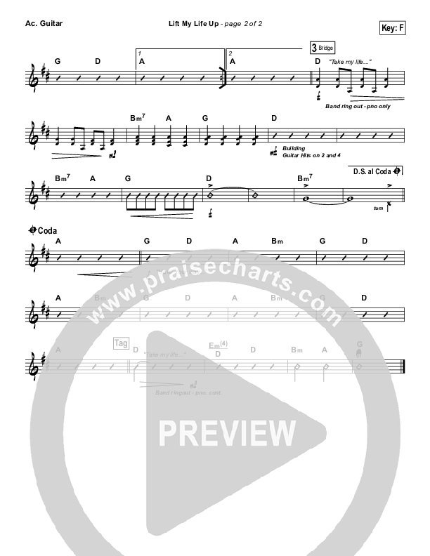 Lift My Life Up Acoustic Guitar (Unspoken)