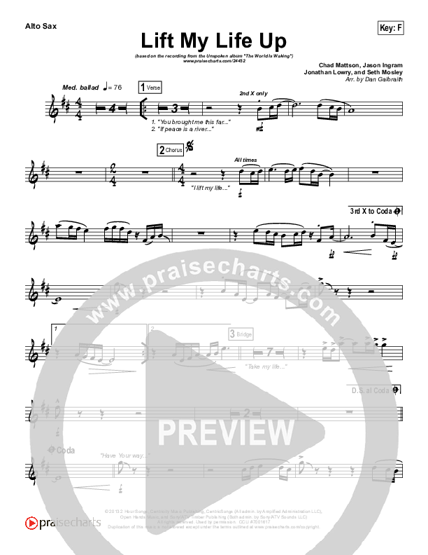 Lift My Life Up Alto Sax (Unspoken)
