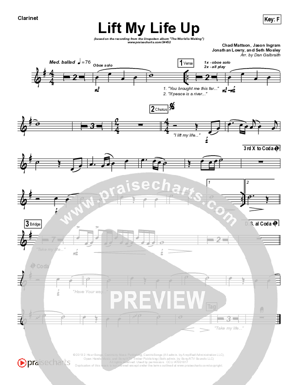 Lift My Life Up Wind Pack (Unspoken)