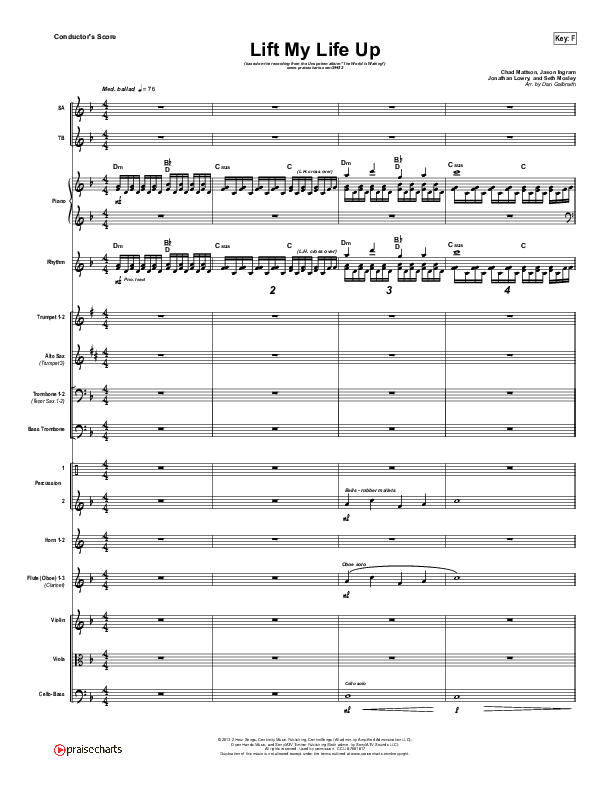 Lift My Life Up Conductor's Score (Unspoken)