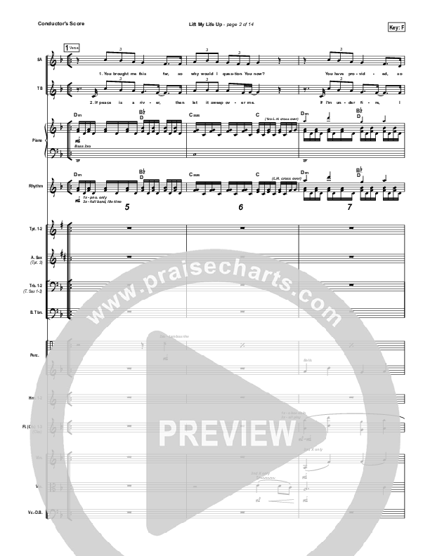 Lift My Life Up Conductor's Score (Unspoken)