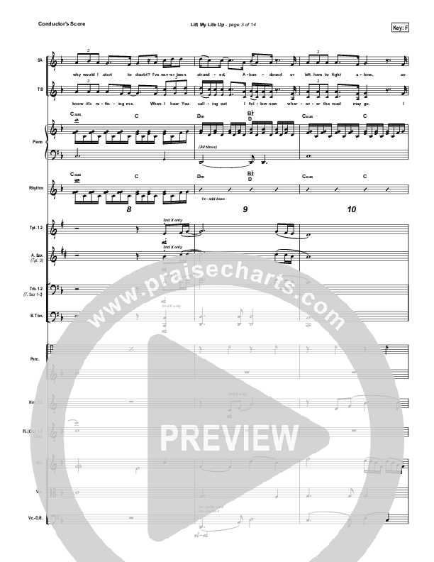 Lift My Life Up Conductor's Score (Unspoken)
