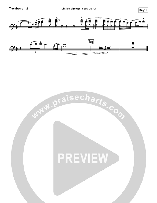 Lift My Life Up Trombone 1/2 (Unspoken)