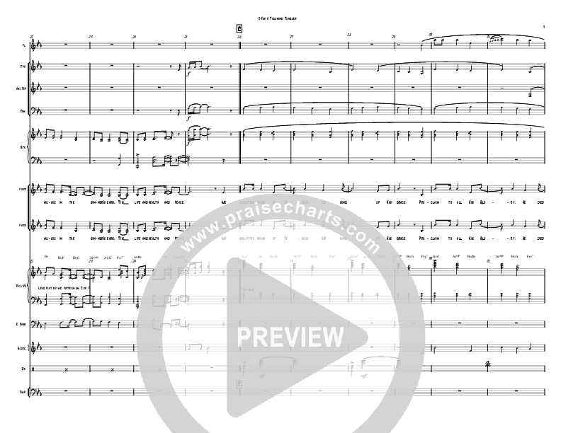 O For A Thousand Tongues (Instrumental) Conductor's Score (David Ayers)