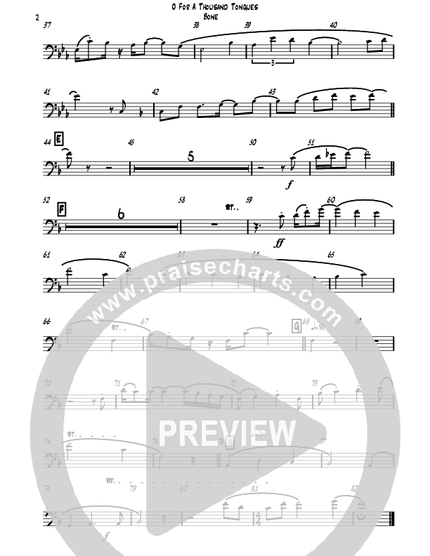 O For A Thousand Tongues (Instrumental) Trombone (David Ayers)