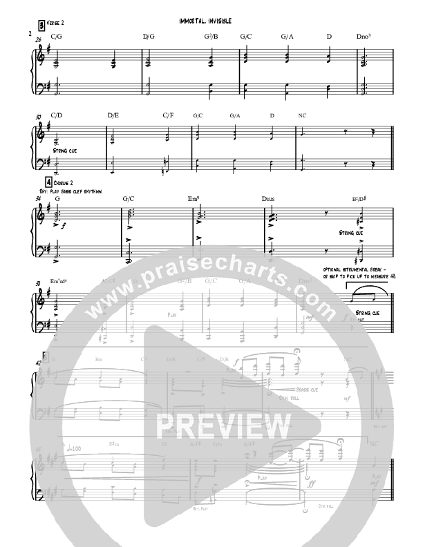 Immortal Invisible Piano Sheet (David Ayers)