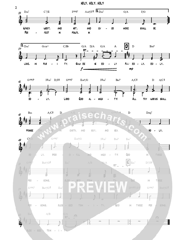 Holy Holy Holy Choir Sheet (David Ayers)