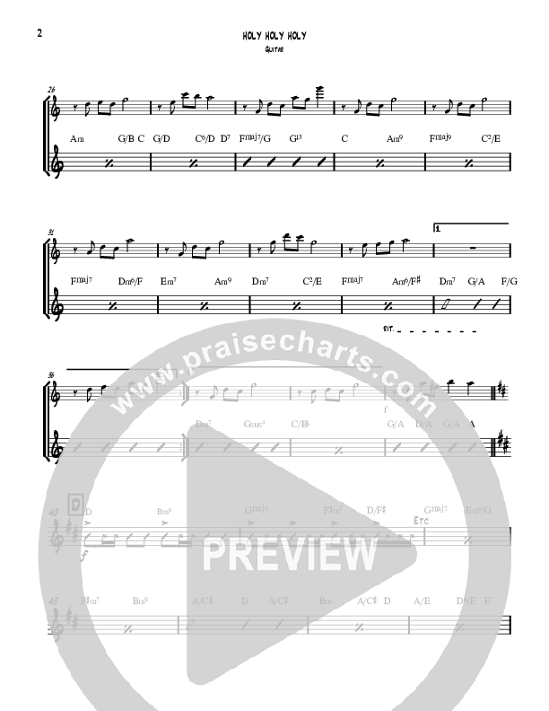 Holy Holy Holy Guitar (David Ayers)