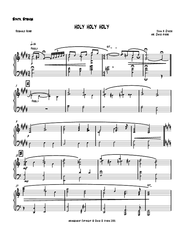 Holy Holy Holy Synth Strings (David Ayers)
