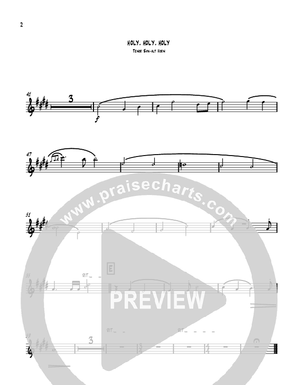 Holy Holy Holy Tenor Sax 2 (David Ayers)