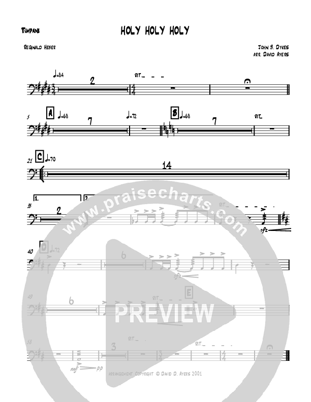 Holy Holy Holy Timpani (David Ayers)