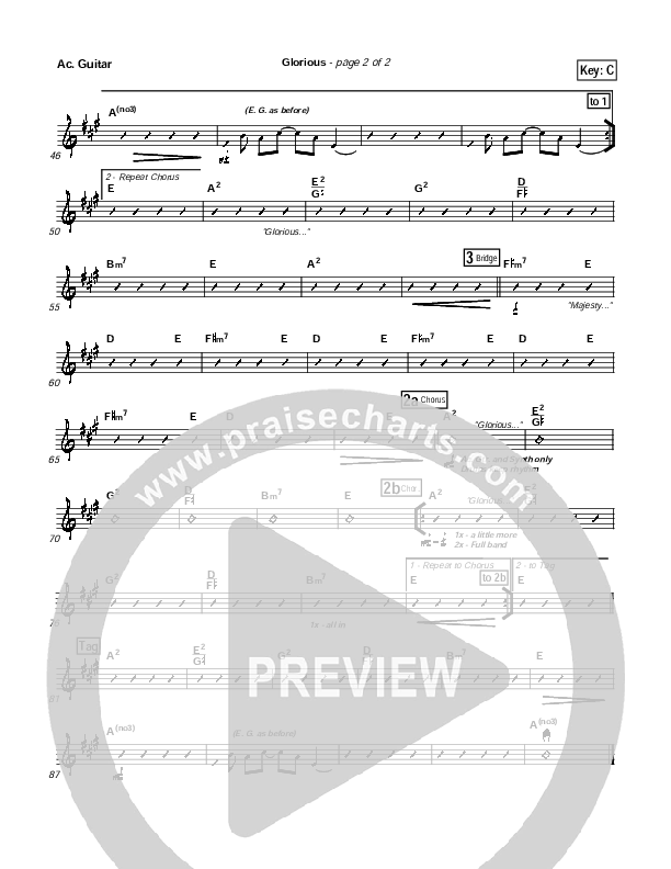 Glorious Acoustic Guitar (Chris Tomlin / Passion)