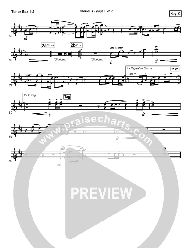 Glorious Tenor Sax 1/2 (Chris Tomlin / Passion)