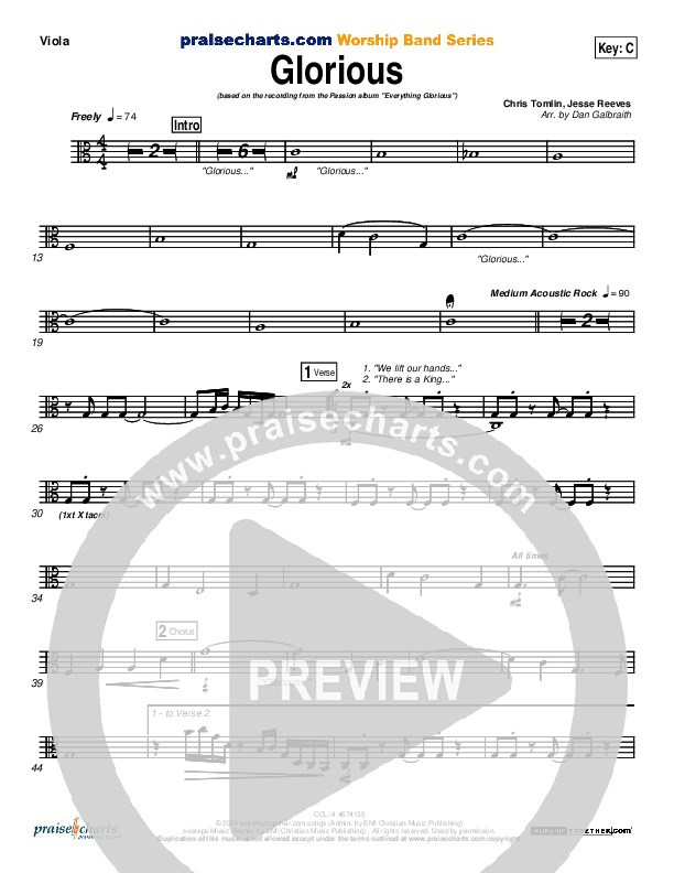 Glorious Viola (Chris Tomlin / Passion)