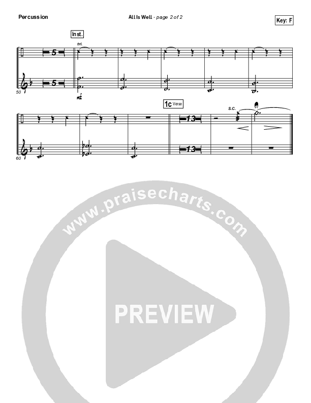 All Is Well Percussion (North Point Worship)