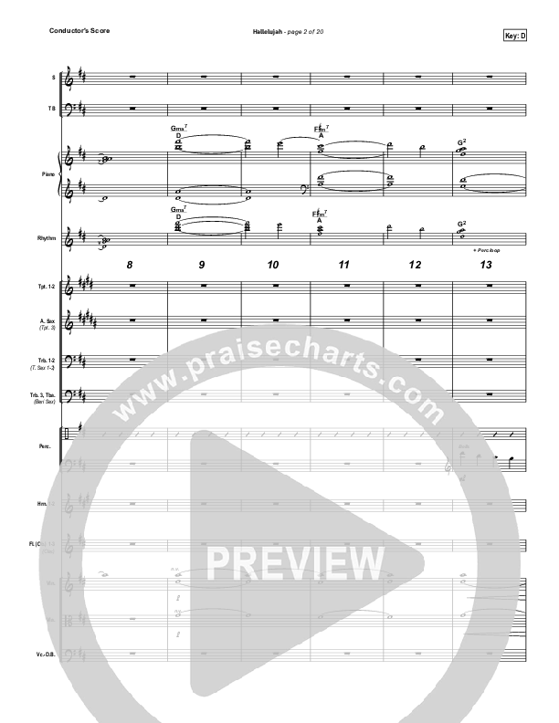 Hallelujah Conductor's Score (North Point Worship)
