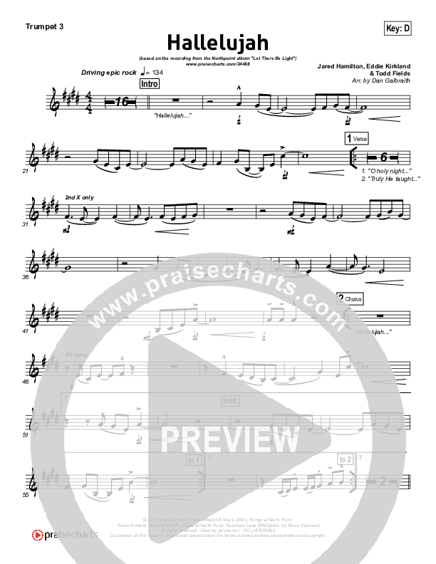 Hallelujah Trumpet 3 (North Point Worship)