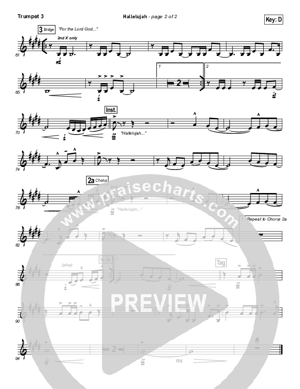 Hallelujah Trumpet 3 (North Point Worship)