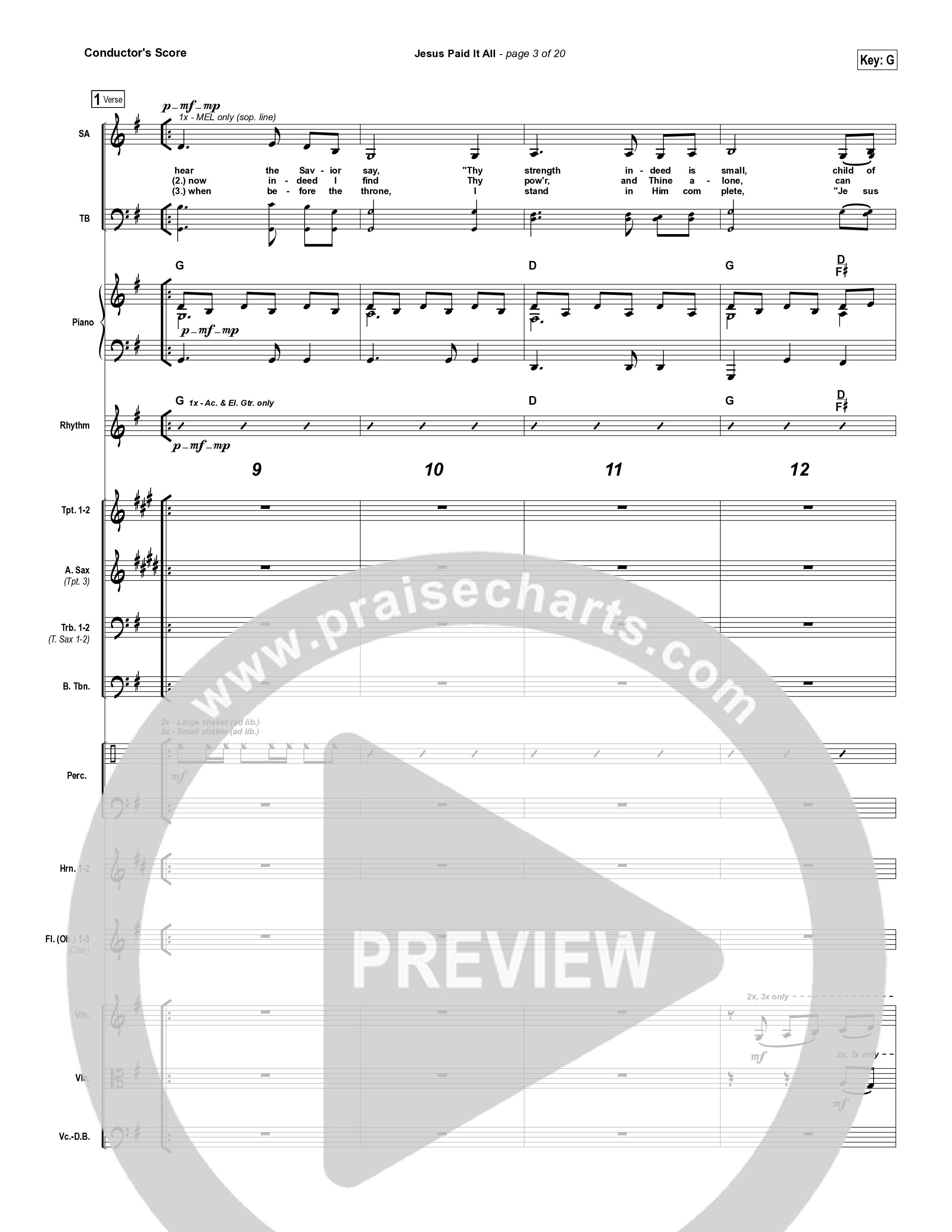 Jesus Paid It All Orchestration (Kristian Stanfill / Passion)