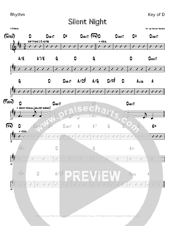 Silent Night Rhythm Chart (North Point Worship)